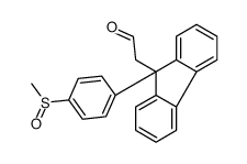 2-[9-(4-methylsulfinylphenyl)fluoren-9-yl]acetaldehyde Structure