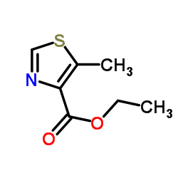 5-甲基噻唑-4-甲酸乙酯结构式