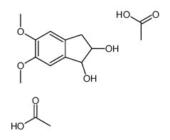 acetic acid,5,6-dimethoxy-2,3-dihydro-1H-indene-1,2-diol Structure