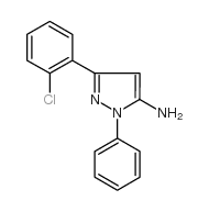 3-(2-Chlorophenyl)-1-phenyl-1H-pyrazol-5-ylamine Structure