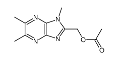 2-acetoxymethyl-1,5,6-trimethyl-1H-imidazo[4,5-b]pyrazine结构式