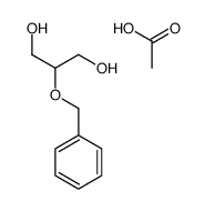 acetic acid,2-phenylmethoxypropane-1,3-diol Structure