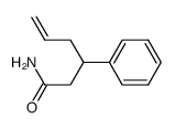 3-Phenyl-5-hexenamid Structure