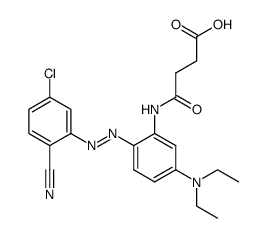 4-[[2-[(5-chloro-2-cyanophenyl)azo]-5-(diethylamino)phenyl]amino]-4-oxobutyric acid结构式