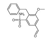 2-benzyl-5-formyl-3-methoxybenzenesulfonamide Structure