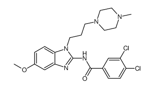 3,4-dichloro-N-{5-methoxy-1-[3-(4-methyl-piperazin-1-yl)-propyl]-1H-benzoimidazol-2-yl}-benzamide Structure