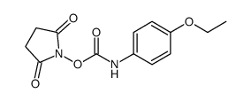 (2,5-dioxopyrrolidin-1-yl) N-(4-ethoxyphenyl)carbamate结构式