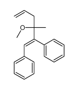 (3-methoxy-3-methyl-1-phenylhexa-1,5-dien-2-yl)benzene结构式