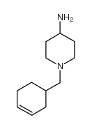 1-CYCLOHEX-3-ENYLMETHYL-PIPERIDIN-4-YLAMINE structure