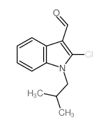 1H-Indole-3-carboxaldehyde,2-chloro-1-(2-methylpropyl)- Structure