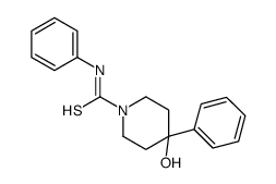 N,4-Diphenyl-4-hydroxy-thio-1-piperidinecarboxamide结构式