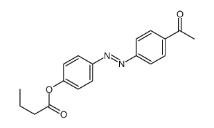 [4-[(4-acetylphenyl)diazenyl]phenyl] butanoate Structure