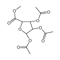 β-D-呋喃呋喃糖醛酸甲酯三乙酸酯结构式