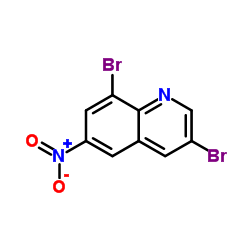 3,8-二溴-6-硝基喹啉结构式