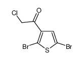 2-氯-1-(2,5-二溴-3-噻吩)乙酮结构式