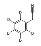 苯乙腈-D5结构式
