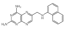 2,4-Pteridinediamine, 6-((1-naphthalenylamino)-methyl)-结构式