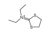 1,3-dithiolan-2-ylidene(diethyl)azanium结构式