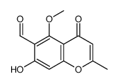 7-Hydroxy-5-methoxy-2-methyl-4-oxo-4H-1-benzopyran-6-carbaldehyde structure