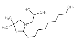 2-IMIDAZOLINE-1-ETHANOL, 2-NONYL-alha,4,4-TRIMETHYL- structure