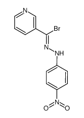 Nicotinoyl bromide, p-nitrophenylhydrazone结构式