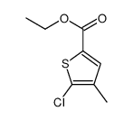 5-氯-4-甲基噻吩-2-羧酸乙酯结构式