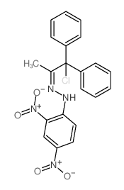 2-Propanone,1-chloro-1,1-diphenyl-, (2,4-dinitrophenyl)hydrazone (9CI)结构式