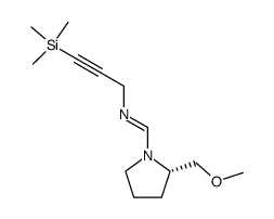 (2S)-2-Methoxymethyl-N-(3-trimethylsilyl-2-propynyl)-1-pyrrolidinemethanimine结构式