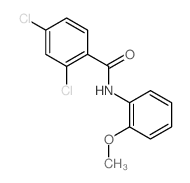 Benzamide,2,4-dichloro-N-(2-methoxyphenyl)- Structure