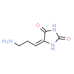 2,4-Imidazolidinedione,5-(3-aminopropylidene)-(9CI) Structure