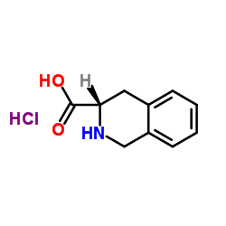 (S)-1,2,3,4-Tetrahydroisoquinoline-3-carboxylic acid hydrochloride structure