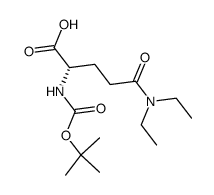 N2-(tert-butoxycarbonyl)-N,N-diethyl-(S)-glutamine结构式