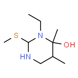 4-Pyrimidinol,3-ethylhexahydro-4,5-dimethyl-2-(methylthio)-(9CI) Structure