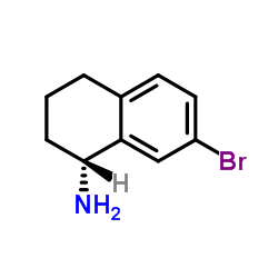 (R)-7-溴-1,2,3,4-四氢萘-1-胺结构式