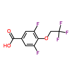 3,5-Difluoro-4-(2,2,2-trifluoroethoxy)-Benzoicacid Structure