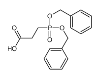 3-(双(苄氧基)磷酰基)丙酸结构式