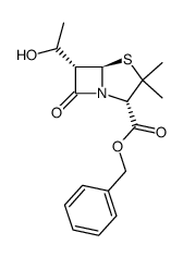 benzyl 6-alpha-(1-hydroxyethyl)penicillanate结构式