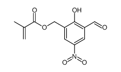 3-methacryloyloxymethyl-5-nitrosalicylaldehyde Structure