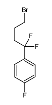 1-(4-bromo-1,1-difluorobutyl)-4-fluorobenzene结构式