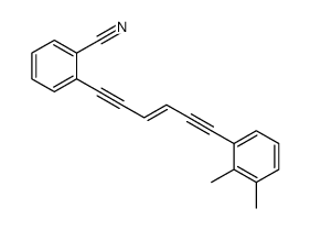 2-[6-(2,3-dimethylphenyl)hex-3-en-1,5-diynyl]benzonitrile结构式