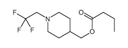 [1-(2,2,2-trifluoroethyl)piperidin-4-yl]methyl butanoate结构式