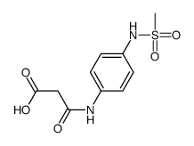 3-[4-(methanesulfonamido)anilino]-3-oxopropanoic acid结构式