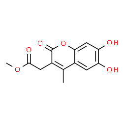 Methyl (6,7-dihydroxy-4-methyl-2-oxo-2H-chromen-3-yl)acetate Structure