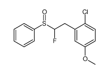 1-chloro-2-(2-fluoro-2-(phenylsulfinyl)ethyl)-4-methoxybenzene Structure