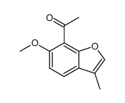 1-(6-methoxy-3-methyl-benzofuran-7-yl)-ethanone Structure