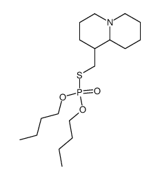 thiophosphoric acid O,O'-dibutyl ester S-octahydroquinolizin-1-ylmethyl ester结构式