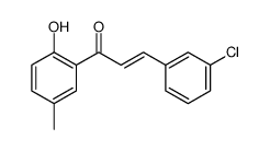 3-(3-chlorophenyl)-1-(2-hydroxy-5-methylphenyl)prop-2-en-1-one结构式