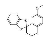 1,1-(1,2-Benzenediyldithio)-7-methoxy-1,2,3,4-tetrahydronaphthalene结构式