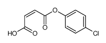 p-chlorophenyl hydrogen maleate ester Structure