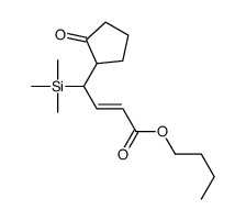 butyl 4-(2-oxocyclopentyl)-4-trimethylsilylbut-2-enoate结构式